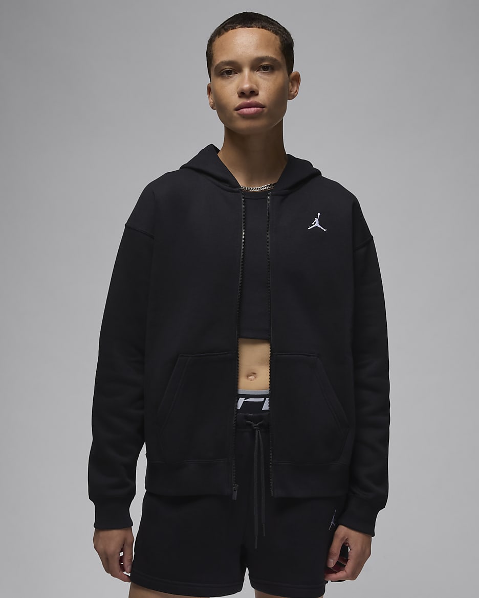 Sweat a capuche en tissu Fleece a zip Jordan Brooklyn pour femme